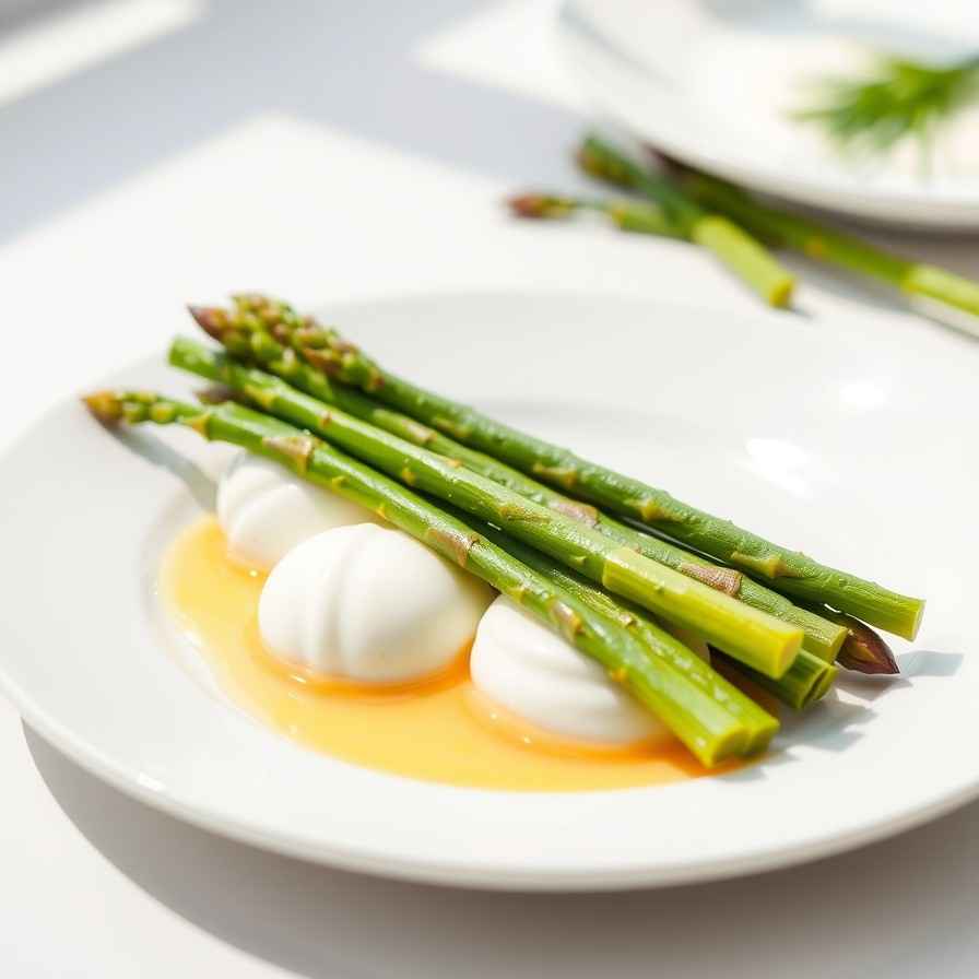 Best Poached Eggs Recipe - Asparagus & Easy Blender Hollandaise